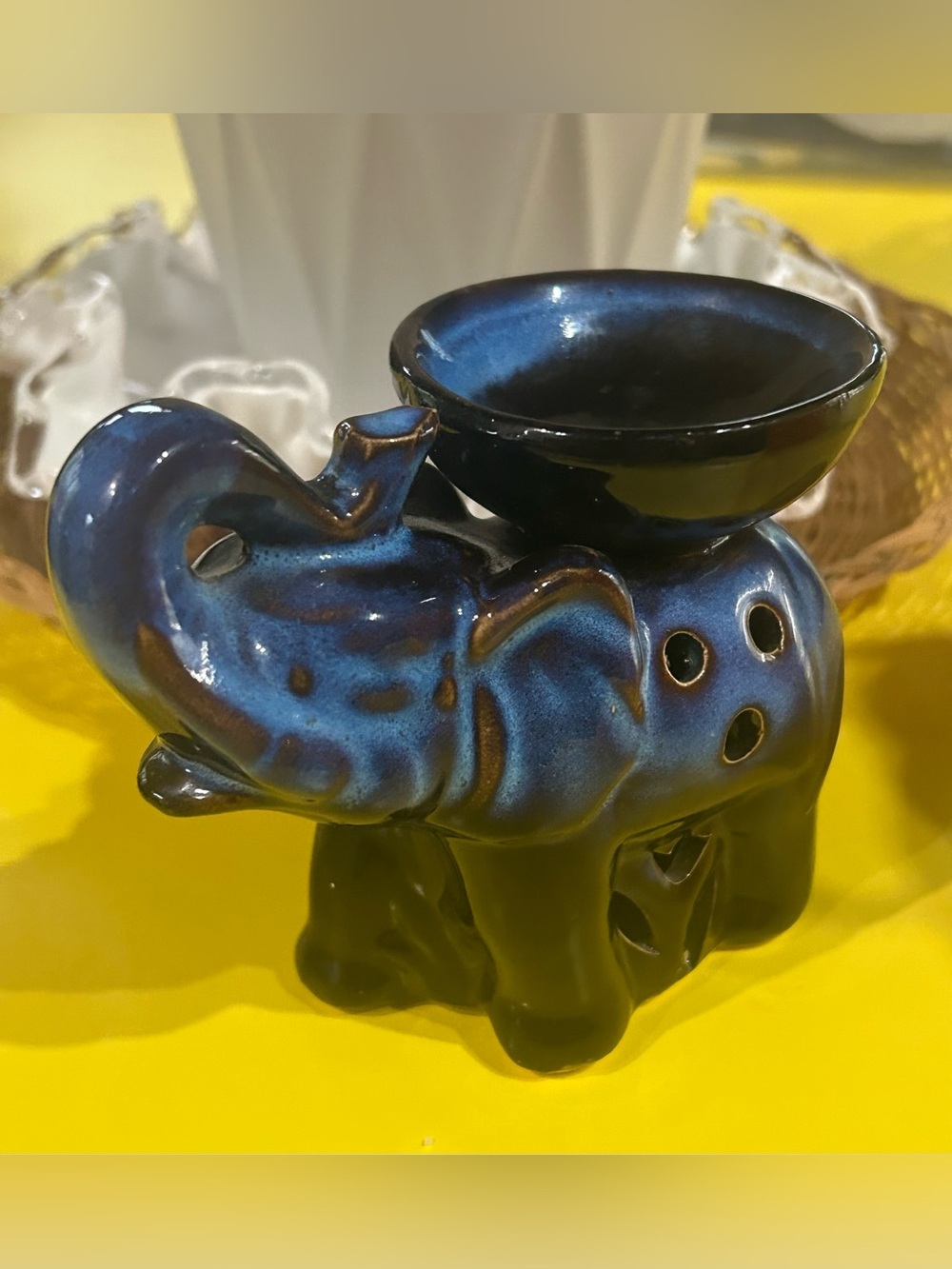 Ceramic Elephant Wax/Oil Burner